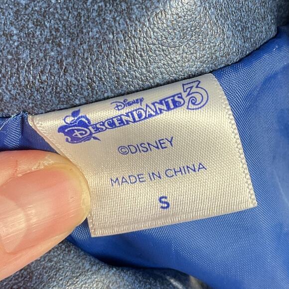 Disney Descendants 3 Spirit Halloween Maleficent Mal Faux Leather Jacket Small - Picture 6 of 11